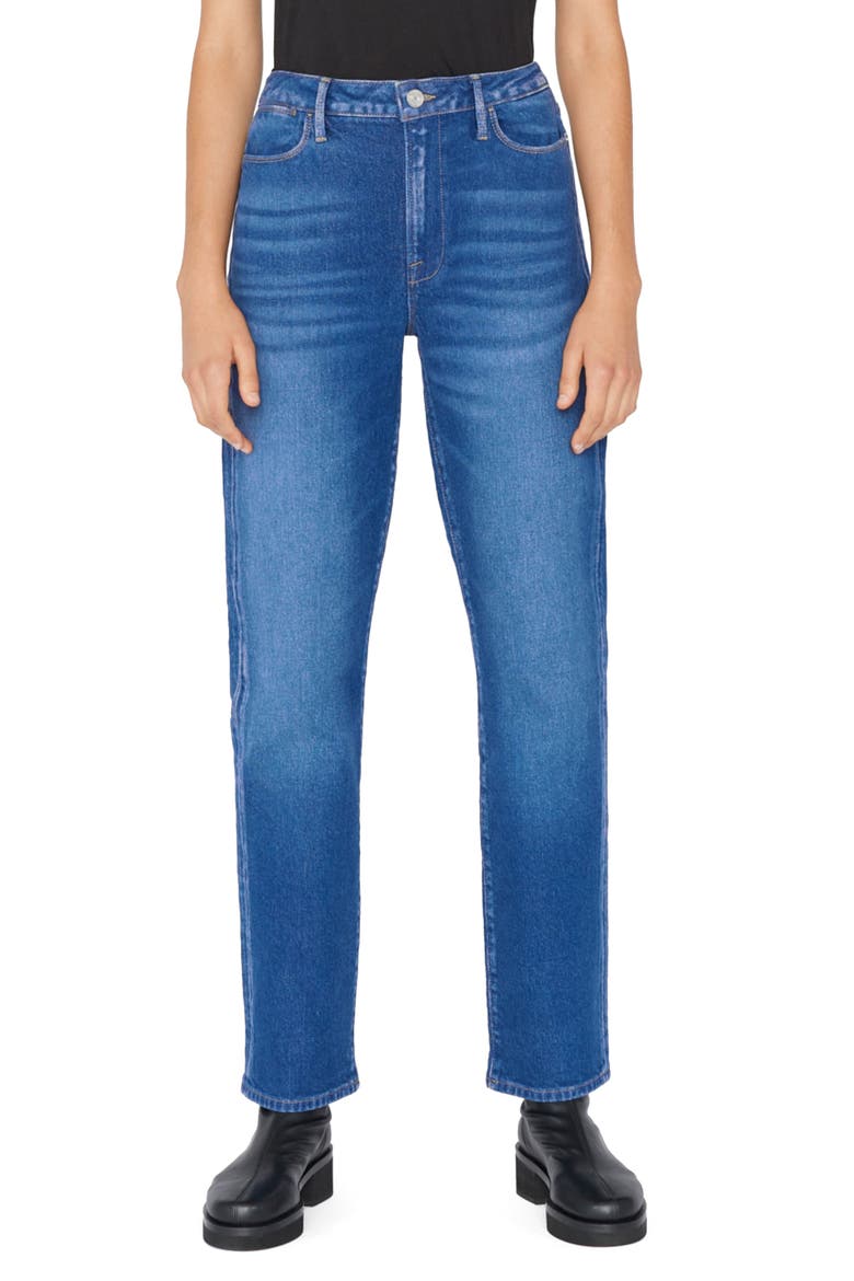 Le Super High Waist Straight Leg Jeans, Main, color, JERICHO
