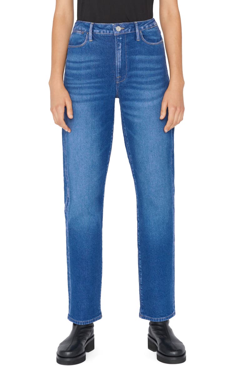 FRAME Le Super High Waist Straight Leg Jeans, Main, color,