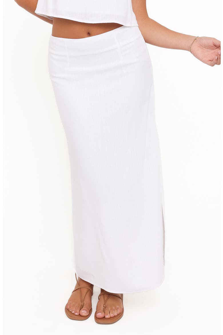 Madison Maxi Skirt, Main, color, WHITE
