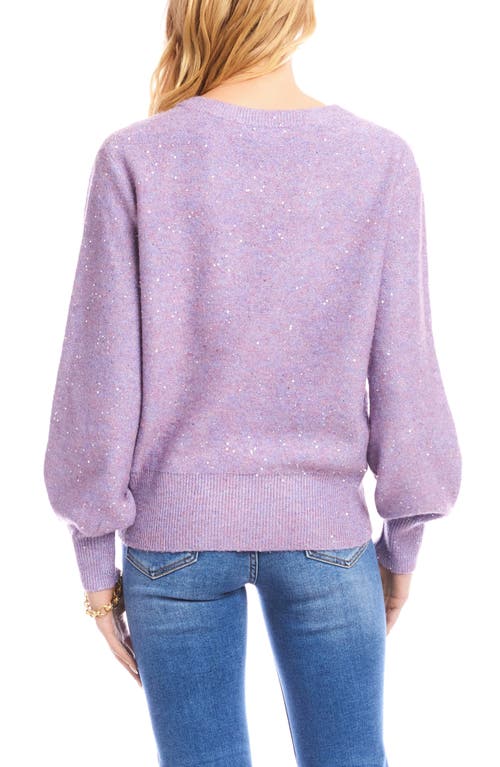 Karen Kane Sequin V-neck Sweater In Multi