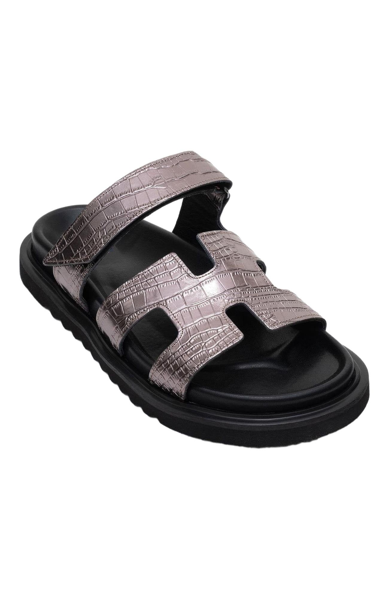Loana Leather Slide Sandal - image 4