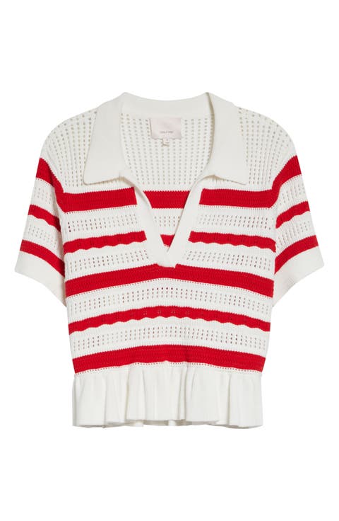 Elvire Knit Polo Pullover
