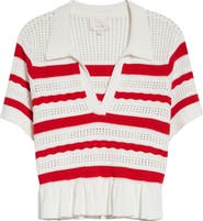 Cinq à Sept Elvire Knit Polo Pullover