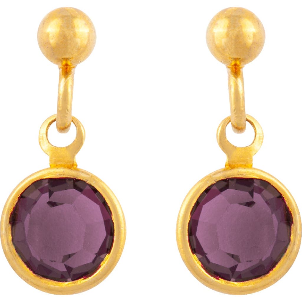 Susan Caplan 1980s Vintage Amethyst Earrings