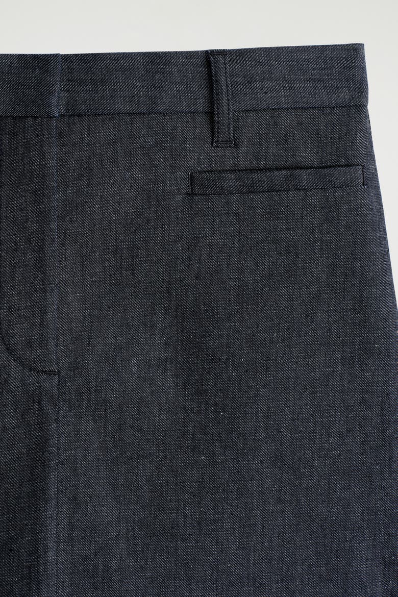 Denim Mini Skirt, Alternate, color, INDIGO