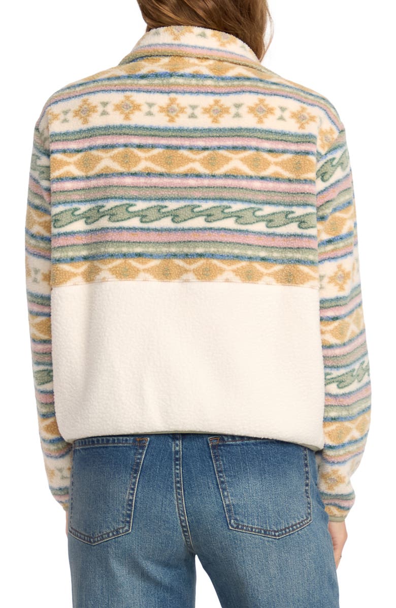 Billabong Rock Jetty Fleece Jacket, Alternate, color, White Cap