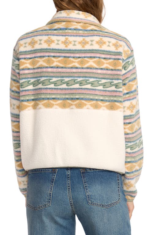 Billabong Rock Jetty Fleece Jacket In Animal Print