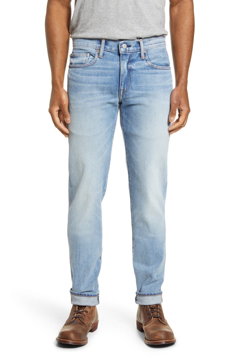 The Pen Slim 14-Ounce Stretch Selvedge Jeans, Main, color, KEITH