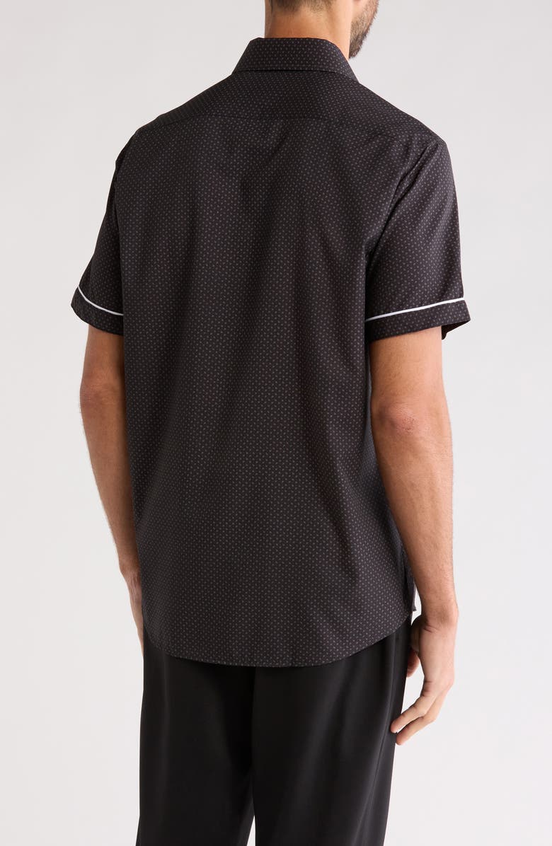 T.R. PREMIUM Tipped Short Sleeve Button-Up Shirt, Alternate, color,