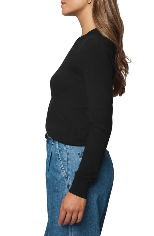 Splendid Rosanna Crewneck Sweater In Black
