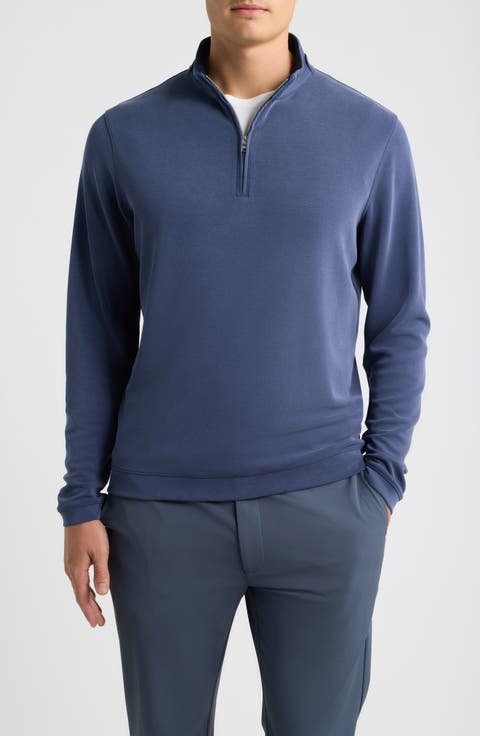 Crown Crafted Soft Suede Performance Quarter Zip Pullover