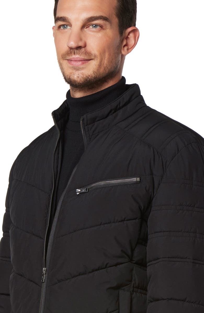 Andrew Marc Winslow Quilted Jacket, Alternate, color, Black