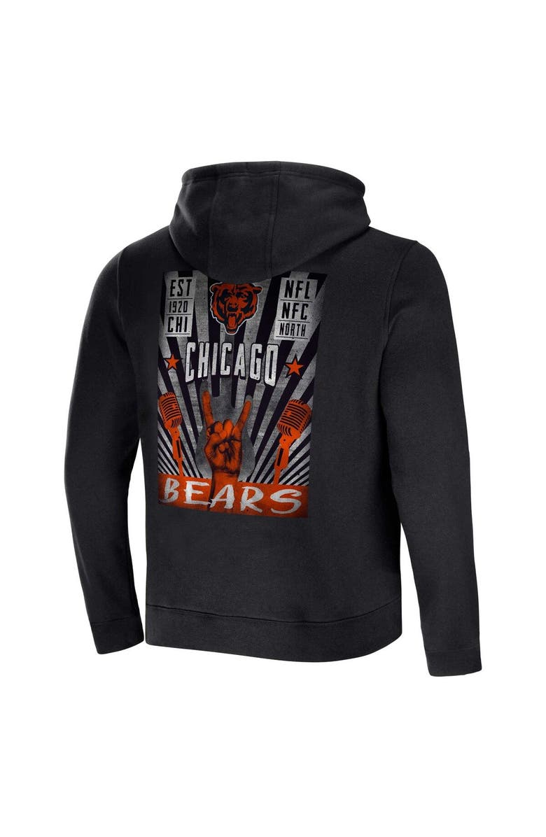NFL X DARIUS RUCKER Men's NFL x Darius Rucker Collection by Fanatics Black Chicago Bears Rocker Full-Zip Hoodie, Alternate, color, Black