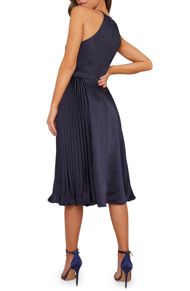 Chi Chi London Benita Satin Cocktail Dress, Alternate, color,