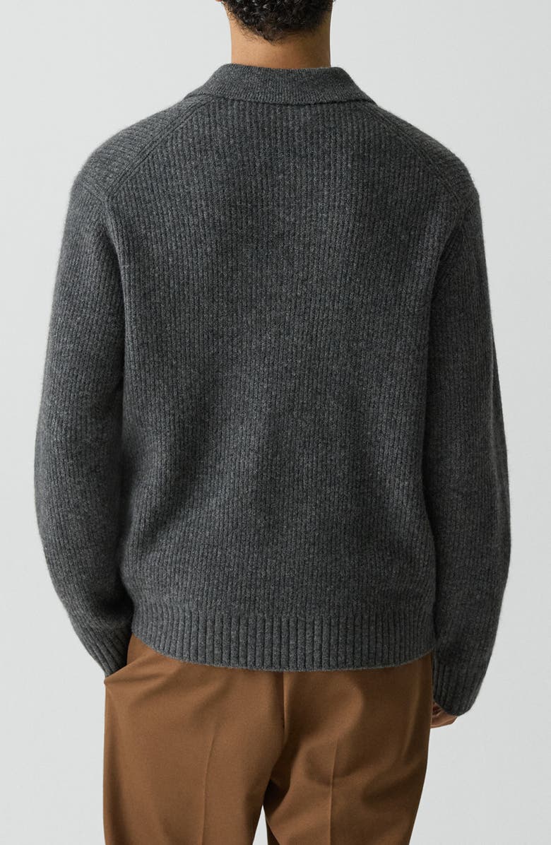 Theory Astor Merino Wool Blend Sweater, Alternate, color, Charcoal