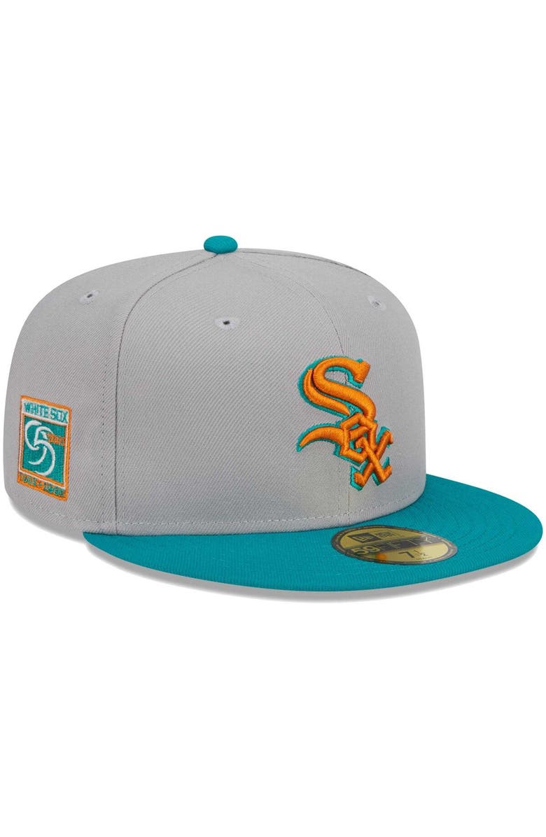 New Era Men's New Era Gray/Teal Chicago White Sox 59FIFTY Fitted Hat, Main, color, Gray