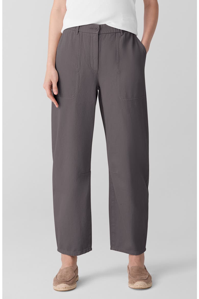 Organic Cotton Ankle Barrel Leg Pants, Main, color, RYE