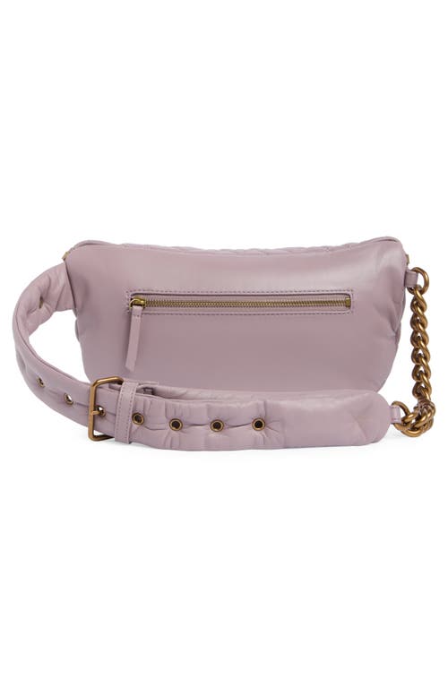 Kurt Geiger London Brixton Leather Belt Bag In Light/pastel Purple