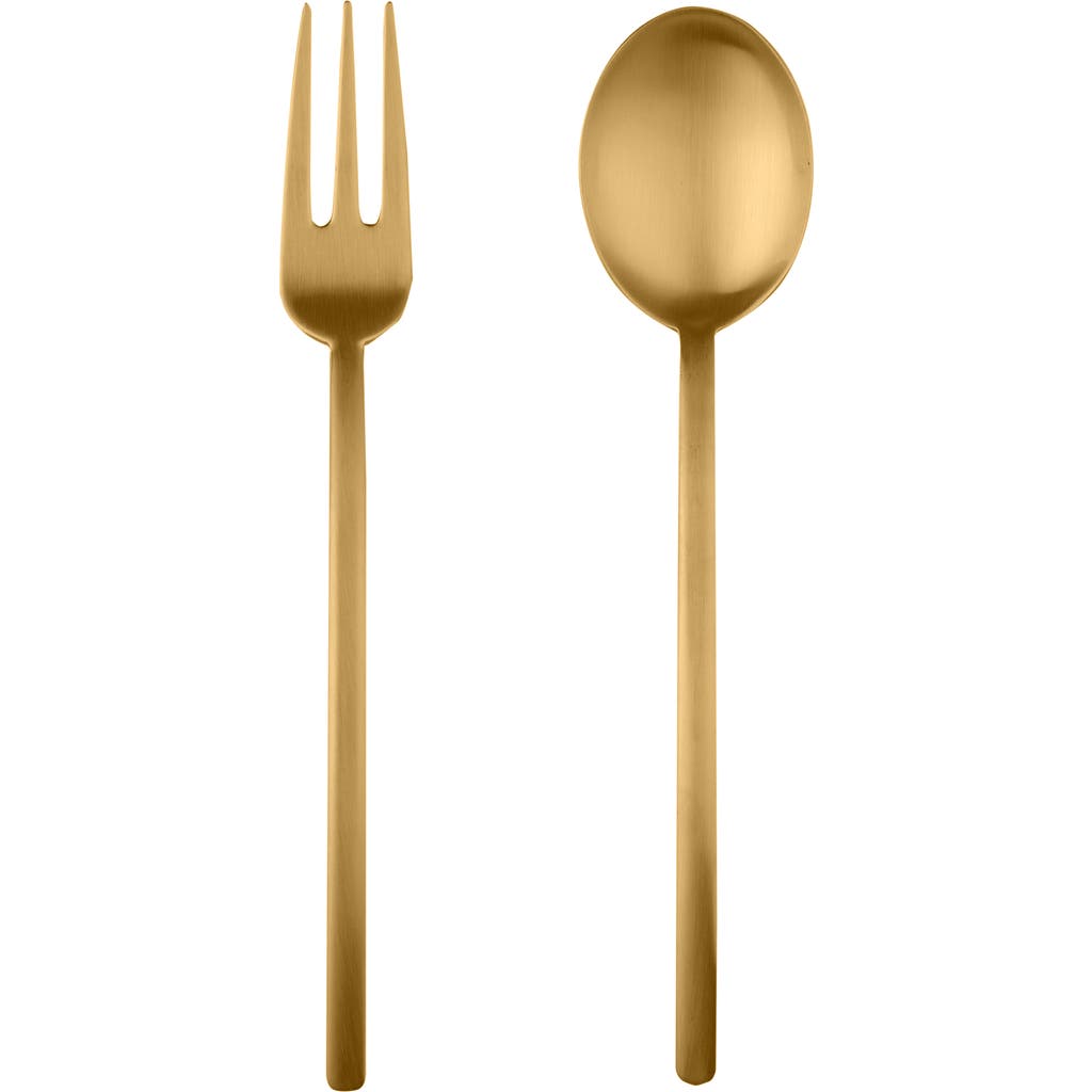 Mepra Due Serving Set In Gold