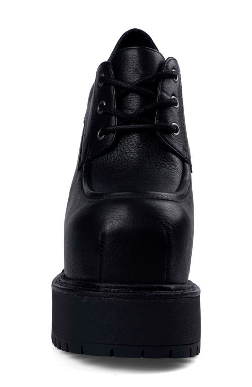 Zigi Tina Lace-up Platform Shoe In Black