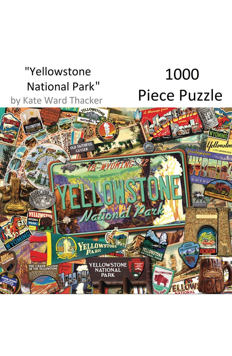 Hart Puzzles Yellowstone National Park 1000 Piece Puzzle by Kate Ward Thacker, Alternate, color, Multicolored