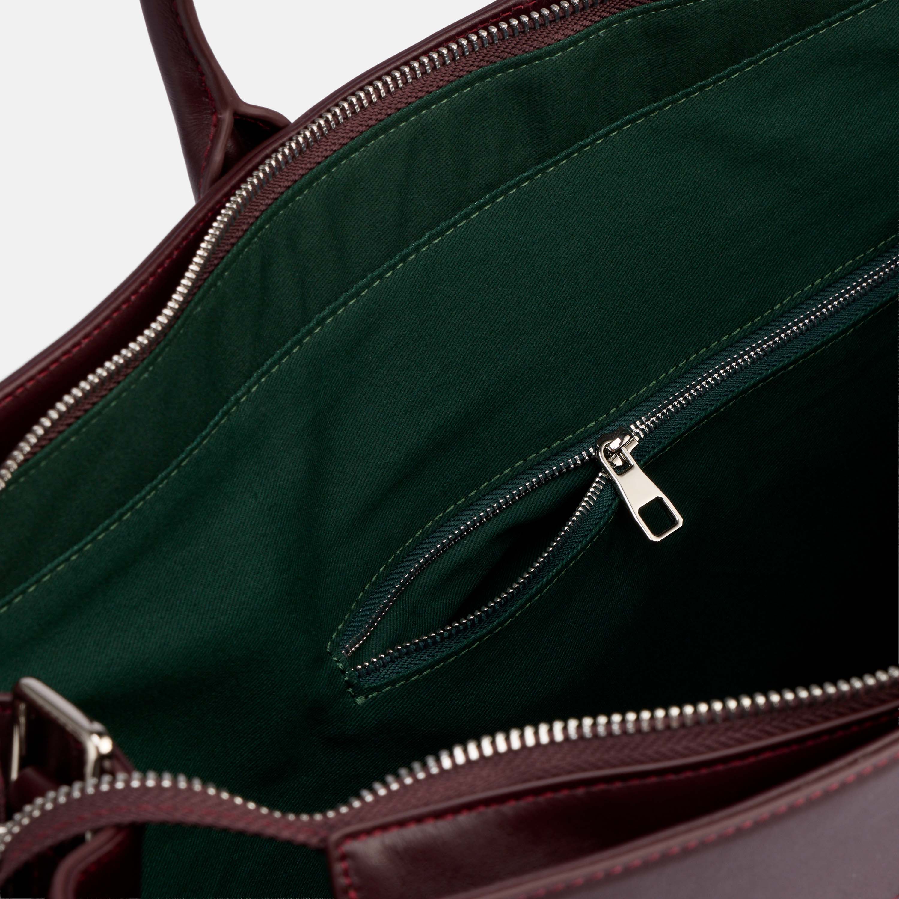 Large Woven Calfskin Leather Weekender, Alternate, color, Oxblood