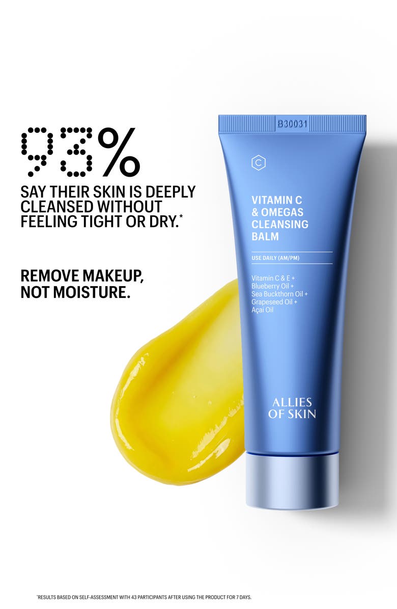 ALLIES OF SKIN Vitamin C & Omegas Cleansing Balm, Alternate, color,