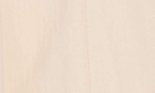 Democracy Herringbone Sailor Cotton Wide Leg Pants In Ecru