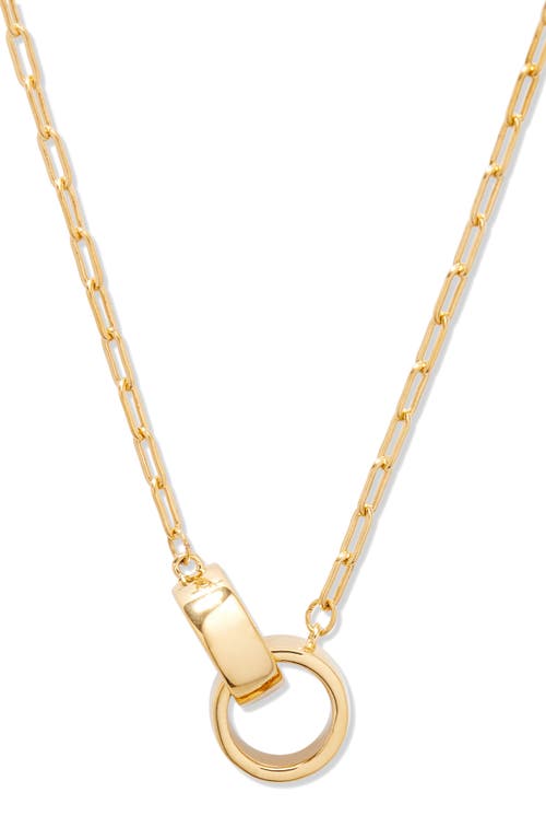 Brook & York Brook And York Reese Paper Clip Chain Necklace In Gold