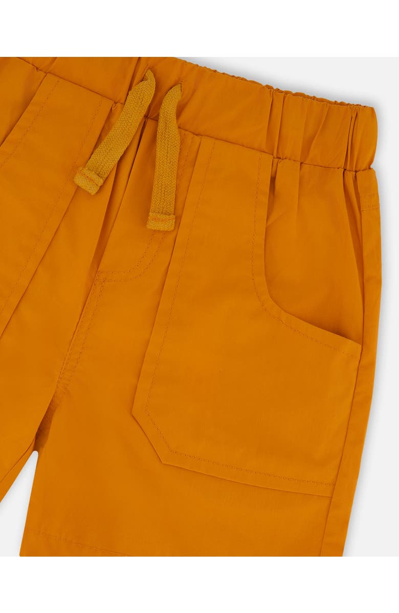 Deux par Deux Parachute Shorts with Patch Pockets, Alternate, color, Burnt Orange