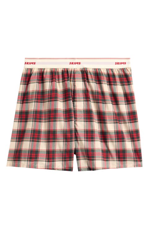 Cotton Poplin Logo Band Boxers