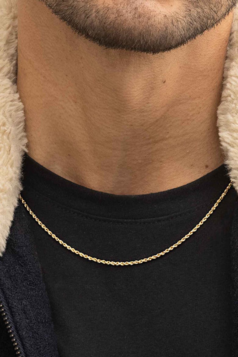 Men's Titan Rope Mens Chain in 10K Gold, Alternate, color, 10K Yellow Gold