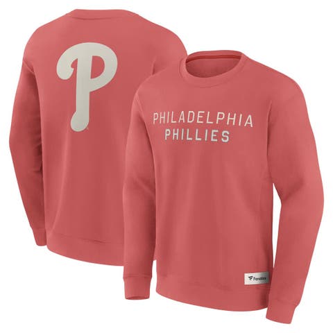 Men's Fanatics Red Philadelphia Phillies Elements Future Ground Lettering Pullover Sweatshirt