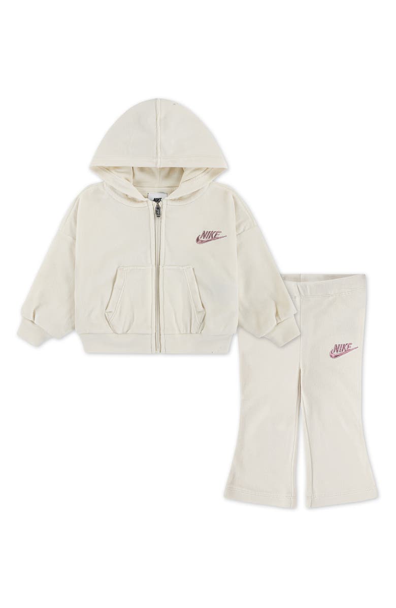 Nike Velour Hoodie & Flare Leggings Set, Main, color, 