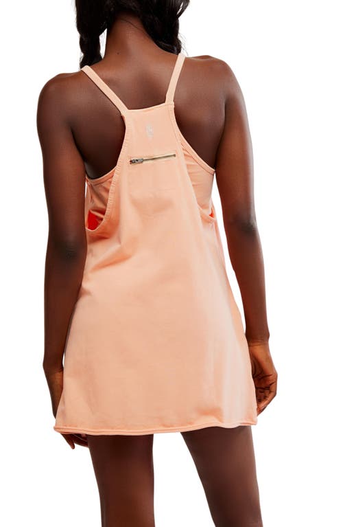 Free People Fp Movement Hot Shot Mini Sport Dress In Pastel Peach
