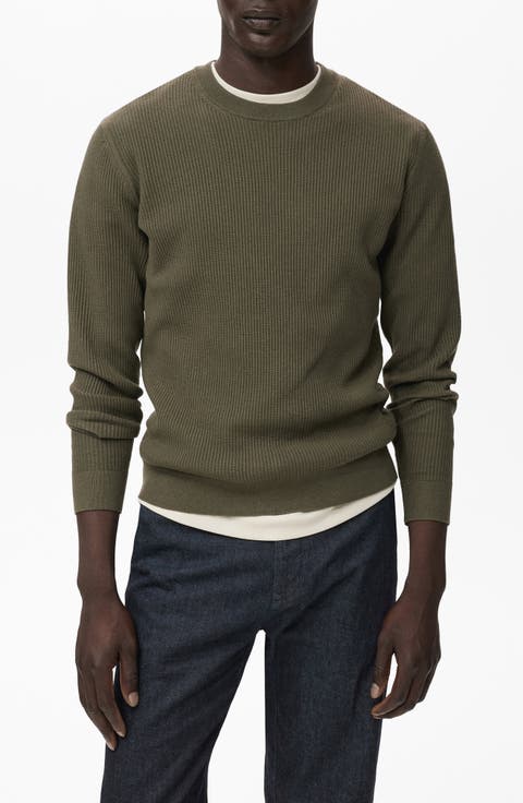 Regular Fit Crewneck Rib Sweater