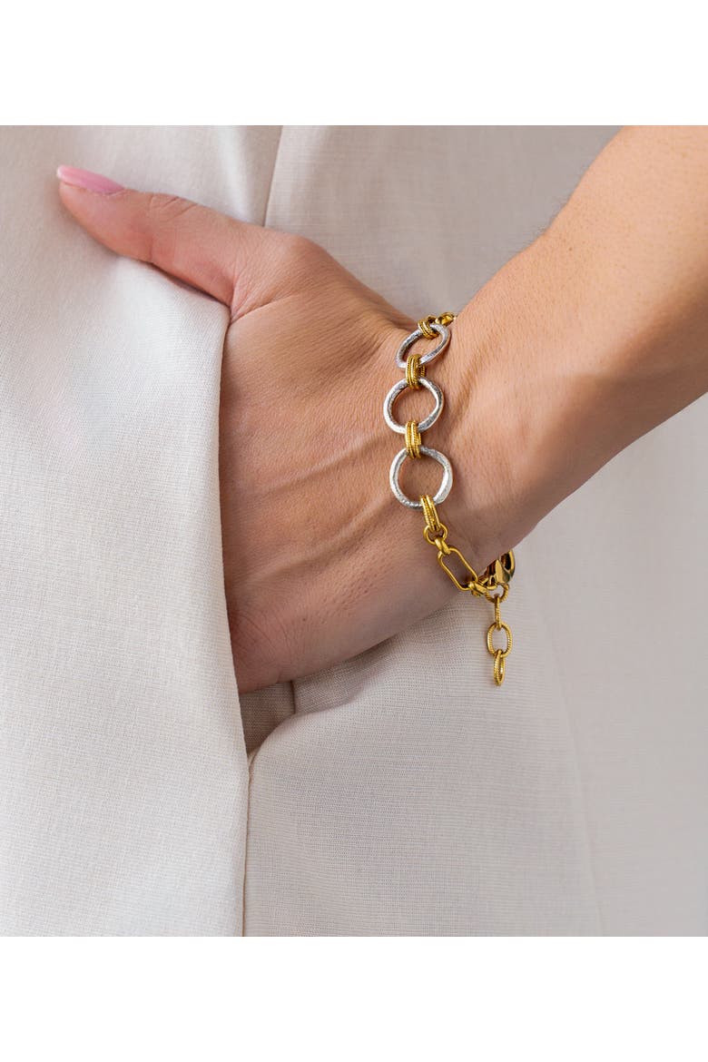 Mixed Metal Bracelet, Alternate, color, Gold