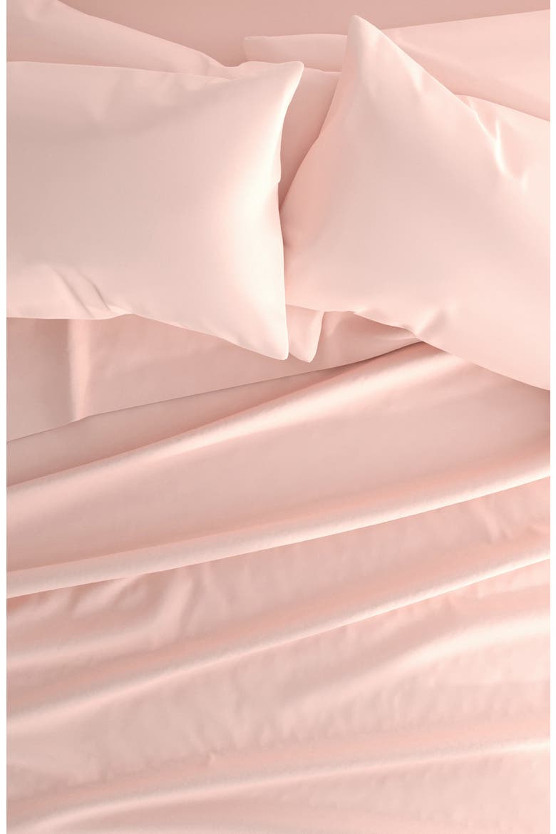 Premium Ultra Soft 6 Piece Microfiber Solid Sheet Set, Alternate, color, BLUSH