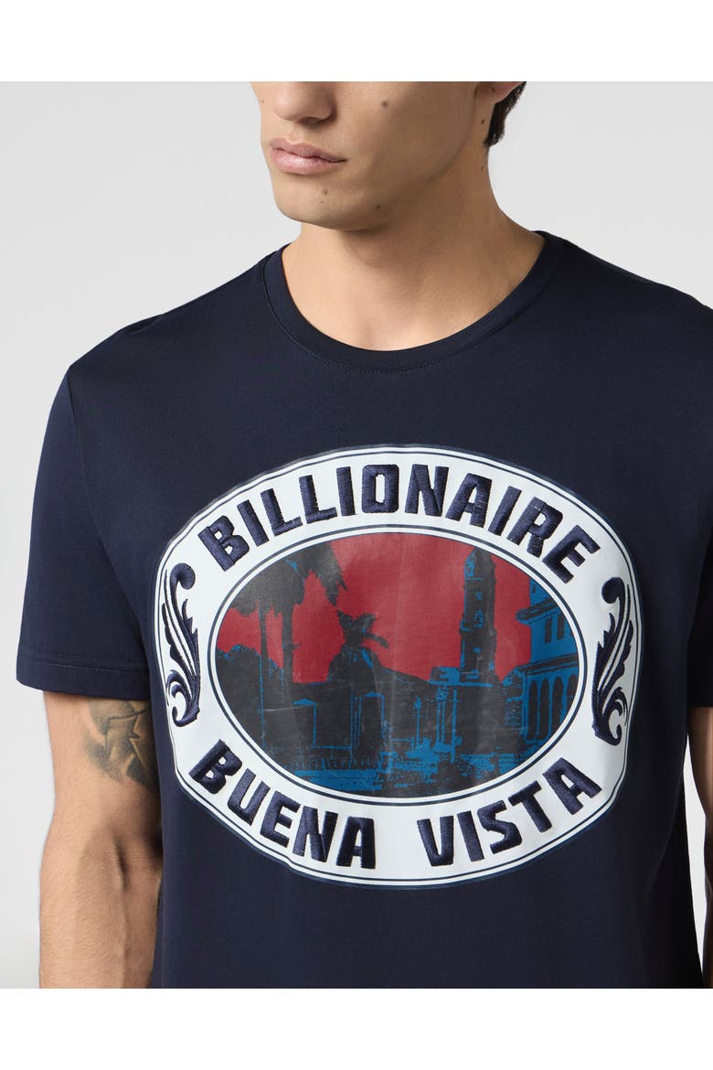 Round-Neck T-Shirt Men, Alternate, color, navy