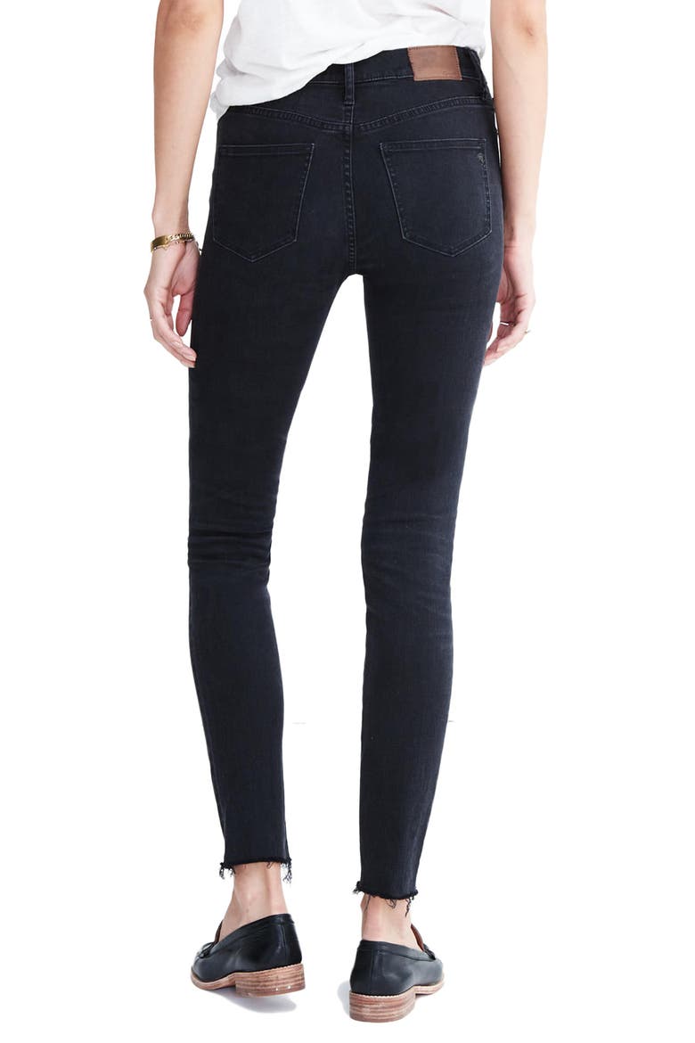 9-Inch High-Rise Skinny Jeans, Alternate, color, BLACK SEA