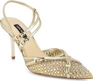 Nine West Pertee Crystal Embellished Ankle Strap Pump
