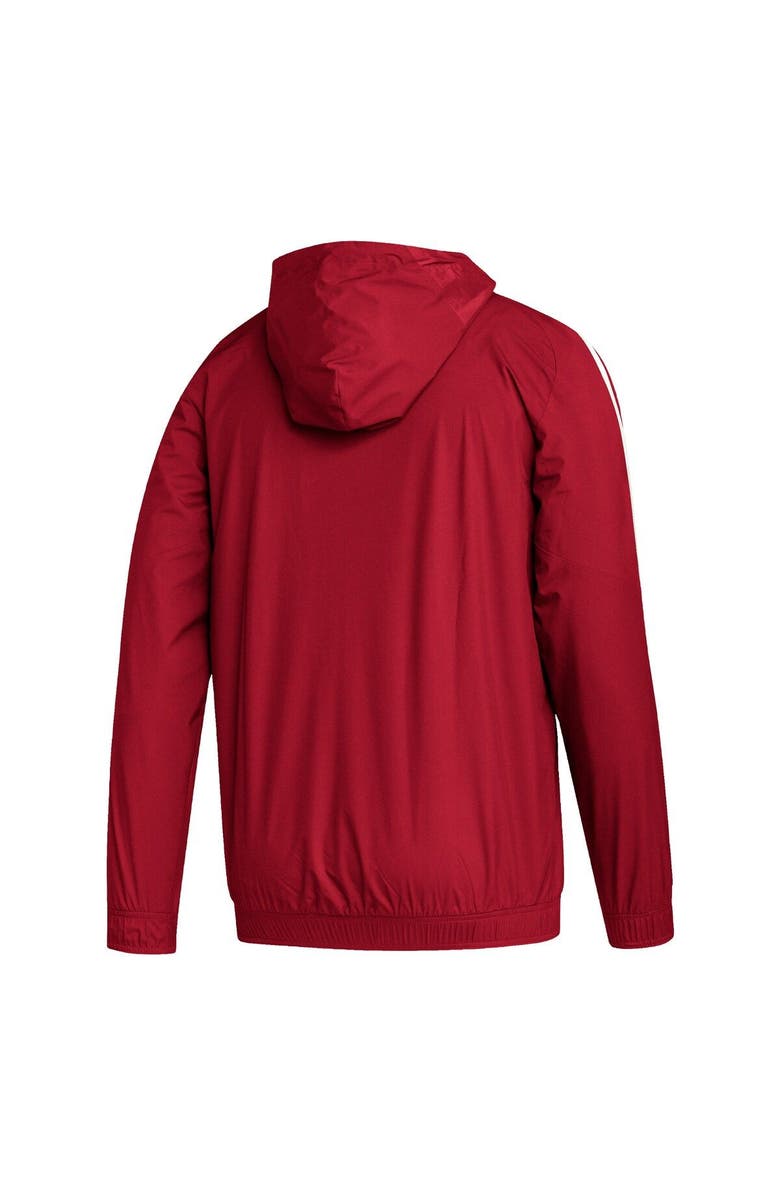 adidas Men's adidas Red Atlanta United FC All-Weather Raglan Full-Zip Hoodie Jacket, Alternate, color, 