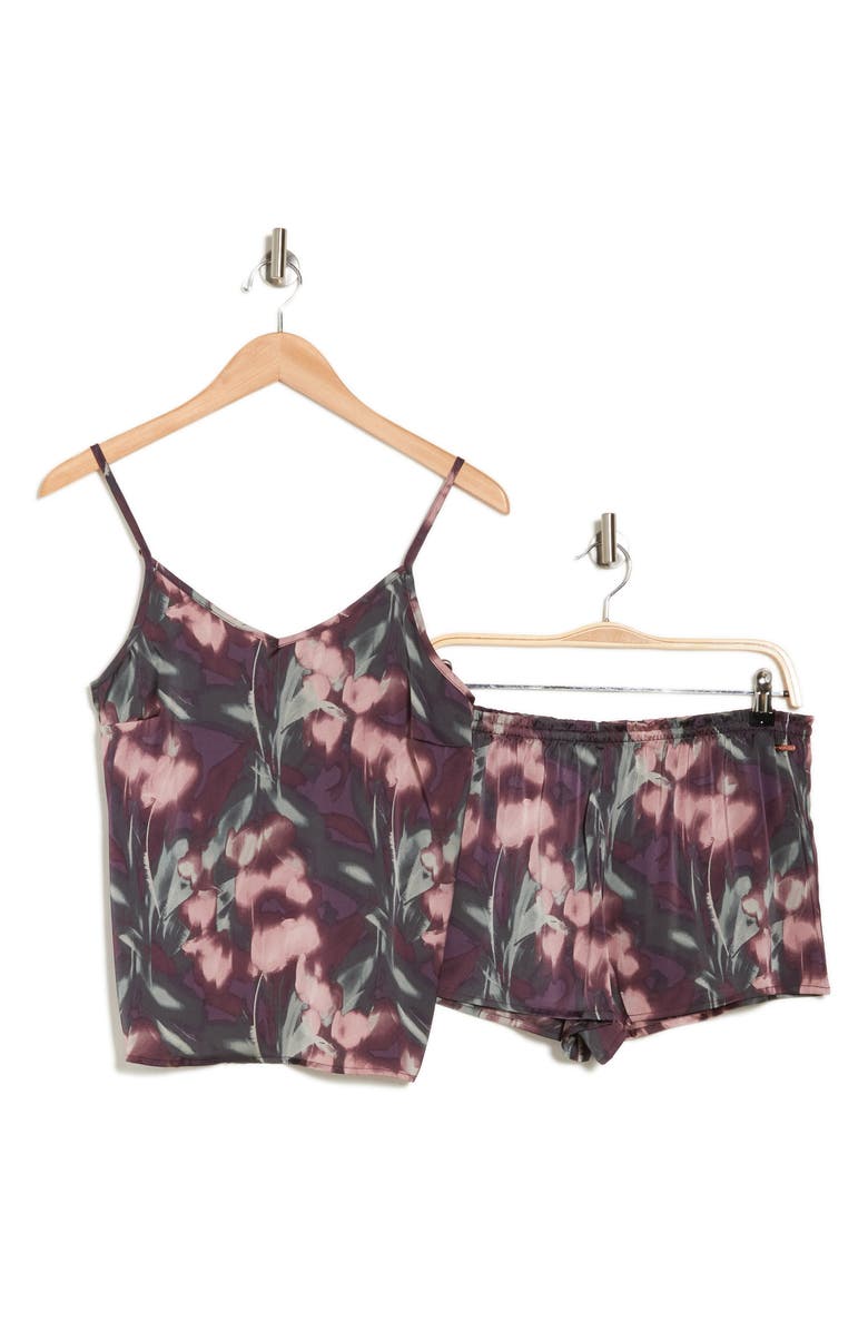 Danskin Floral Satin Pajamas, Main, color, 