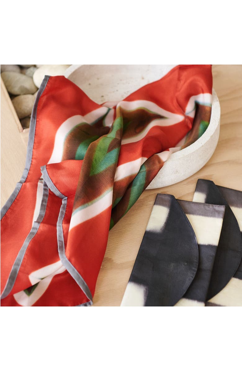 Studio Variously Hand Woven Linen Scarf, Alternate, color,