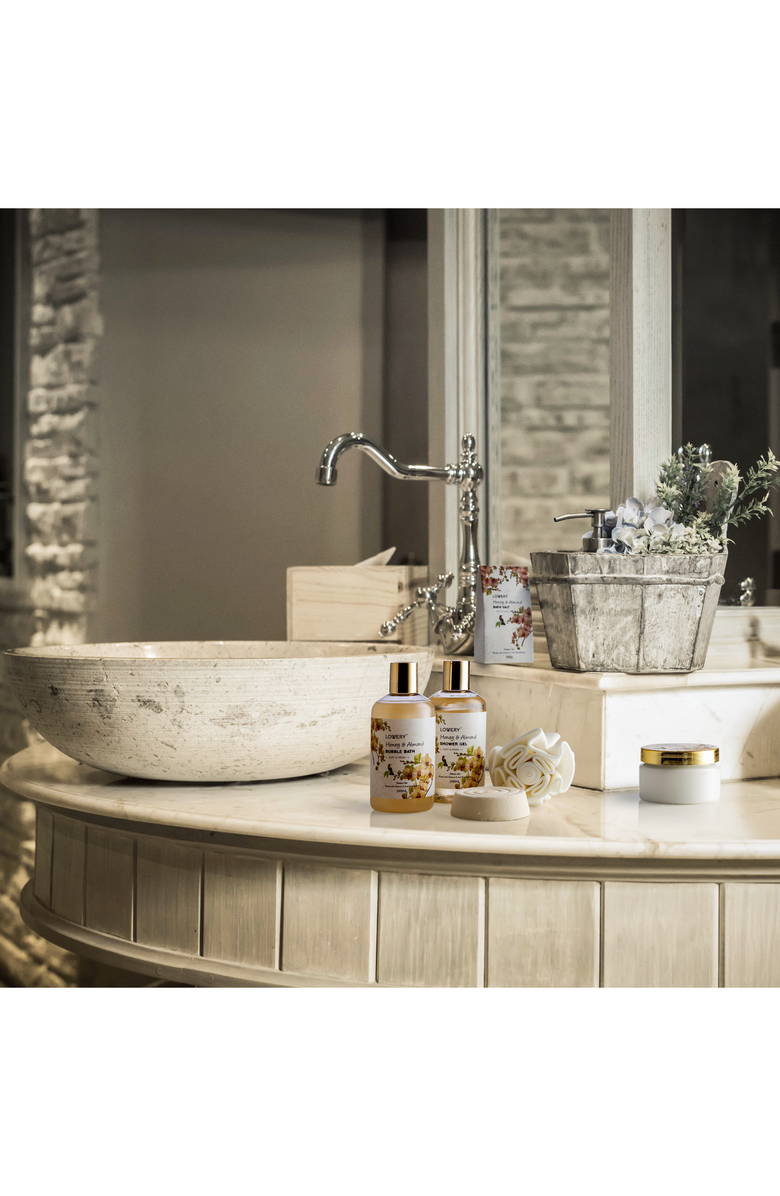 Lovery Honey & Almond Home Spa Gift Basket Luxury Set, Alternate, color, Light Beige / Brown