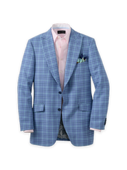 Paul Fredrick Wool Blend Single Breasted Peak Lapel Sport Coat