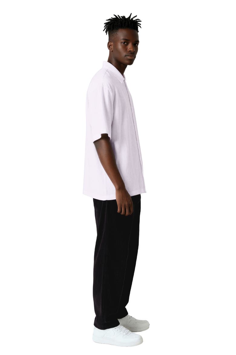 Box Linen & Cotton Camp Shirt, Alternate, color, PINK