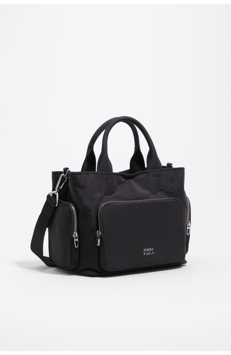 Bimba y Lola Nylon Pocket Bag, Main, color, Graphite