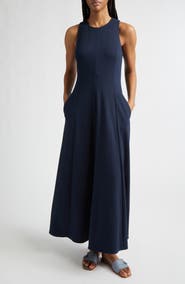 Eleventy Open Knit Sleeveless Maxi Sweater Dress