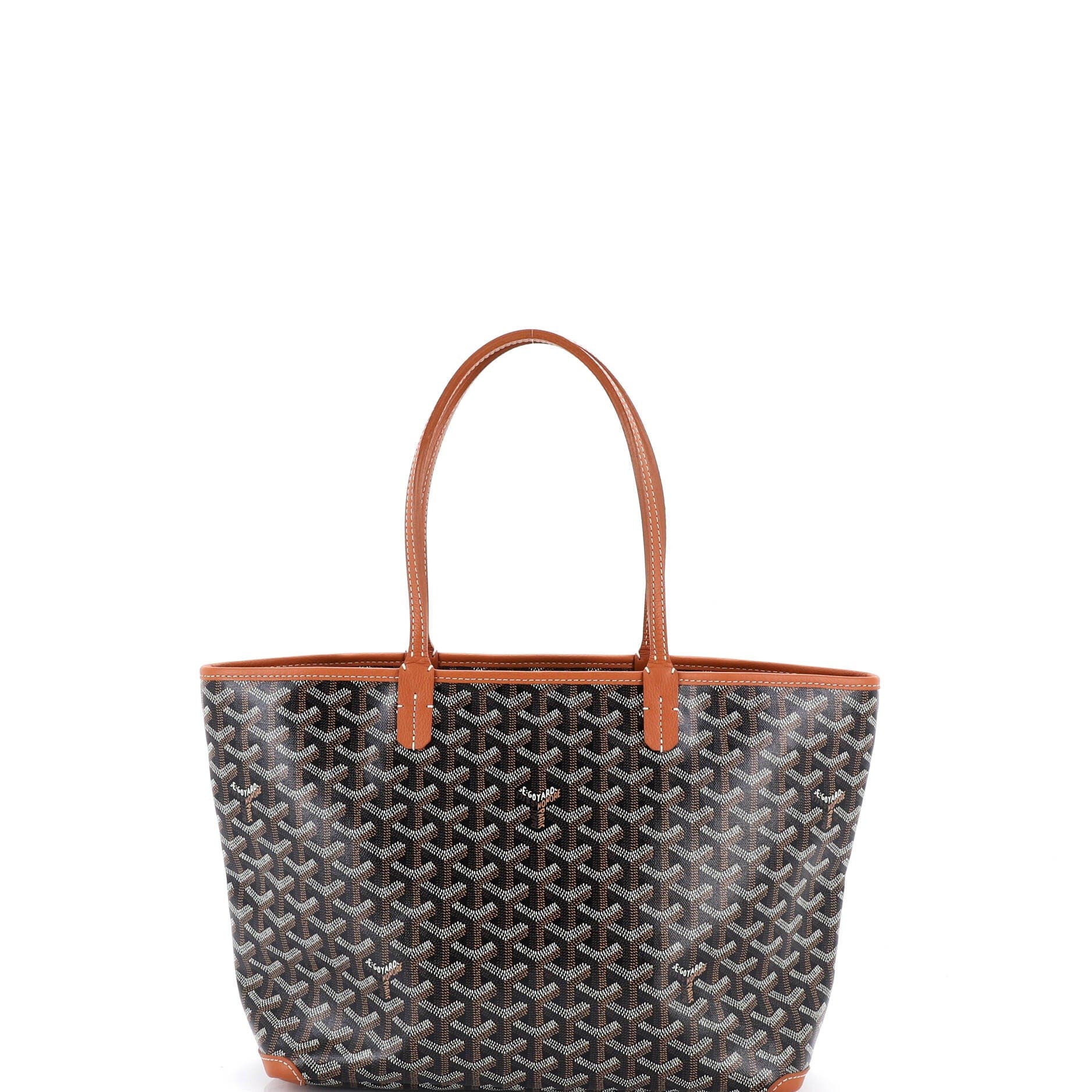 Pre-Owned Goyard Artois Tote Coated Canvas PM, Main, color, Brown